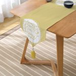 Home Sweet Home Dijital Baskılı Dekoratif Püsküllü Şönil Üçgen Runner Realhomes