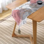 - UcgenRunner-3151-Gorsel2 - Realhomes Geometrik Mermer Desenli Dijital Baskılı Püsküllü Şönil Üçgen Runner Realhomes