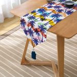 - UcgenRunner-3167-Gorsel2 - Realhomes Realhomes Renkli Palmiyeler Özel Tasarım Dekoratif Özel Tasarım Püsküllü Şönil Üçgen Runner Realhomes