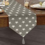 RealHomes Dijital Baskılı Özel Tasarım Püsküllü Şönil Üçgen Runner Realhomes