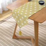 RealHomes Dijital Baskılı Özel Tasarım Püsküllü Şönil Üçgen Runner Realhomes