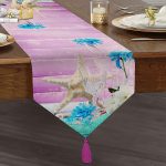 - UcgenRunner-3193-Gorsel1 - Realhomes Özel Tasarım Deniz Yıldızı Motifli Modern Püsküllü Şönil Üçgen Runner Realhomes