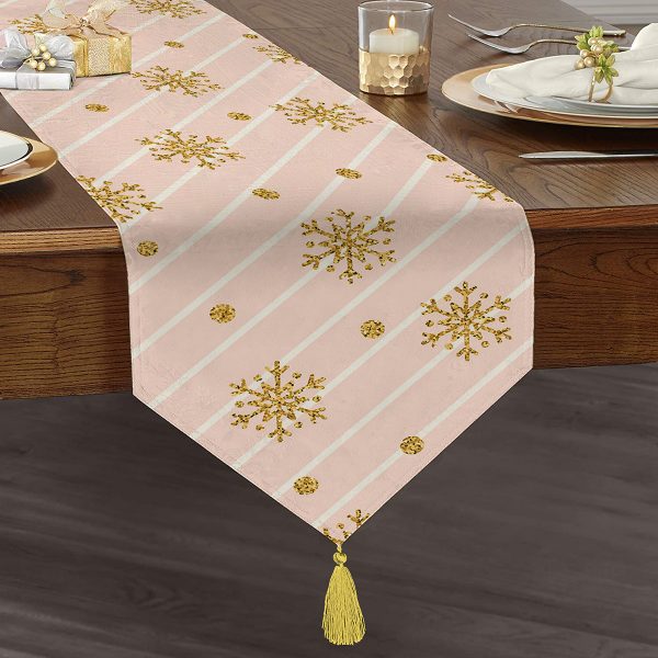 - UcgenRunner-3226-Gorsel1 - Realhomes  RealHomes Dijital Baskılı Özel Tasarım Püsküllü Şönil Üçgen Runner Realhomes