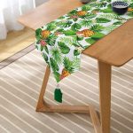 - UcgenRunner-3260-Gorsel2 - Realhomes  Realhomes Summer Tropikal Desenli Özel Tasarım Püsküllü Şönil Üçgen Runner Realhomes