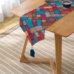 - UcgenRunner-3311-Gorsel2 - Realhomes  Realhomes Geometrik Etnik Desenli Özel Tasarım Dekoratif Püsküllü Şönil Üçgen Runner Realhomes