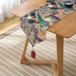 - UcgenRunner-3322-Gorsel2 - Realhomes Etnik Afrika Temalı Özel Tasarımlı Dekoratif Püsküllü Şönil Üçgen Runner Realhomes