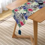 - UcgenRunner-3424-Gorsel2 - Realhomes Özel Tasarım Suluboya Amazon Tasarımlı Modern Püsküllü Şönil Üçgen Runner Realhomes