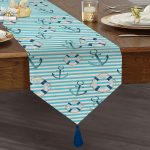 - UcgenRunner-3446-Gorsel1 - Realhomes Mavi Çizgili Denizci Tasarımlı Dijital Baskılı Püsküllü Şönil Üçgen Runner Realhomes