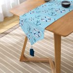 - UcgenRunner-3446-Gorsel2 - Realhomes Mavi Çizgili Denizci Tasarımlı Dijital Baskılı Püsküllü Şönil Üçgen Runner Realhomes