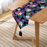 - UcgenRunner-3536-Gorsel2 - Realhomes RealHomes Özel Tasarımlı Dijital Baskılı Dekoratif Püsküllü Şönil Üçgen Runner Realhomes