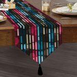 - UcgenRunner-3626-Gorsel1 - Realhomes Realhomes Geometrik Motifler Özel Tasarım Dijital Baskılı Püsküllü Şönil Üçgen Runner Realhomes