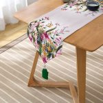 - UcgenRunner-3639-Gorsel2 - Realhomes Realhomes Bahar Çiçekleri Dijital Baskılı Modern Püsküllü Şönil Üçgen Runner Realhomes