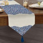 - UcgenRunner-3722-Gorsel1 - Realhomes Realhomes Nazar Boncuğu Motifli Dijital Baskılı Modern Püsküllü Şönil Üçgen Runner Realhomes