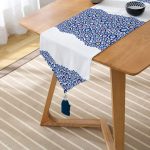 - UcgenRunner-3722-Gorsel2 - Realhomes Realhomes Nazar Boncuğu Motifli Dijital Baskılı Modern Püsküllü Şönil Üçgen Runner Realhomes