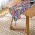 Realhomes Etnik Motifli Dijital Baskılı Modern Püsküllü Şönil Üçgen Runner Realhomes