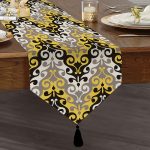 - UcgenRunner-3815-Gorsel1 - Realhomes Realhomes Özel Seri Dijital Baskılı Modern Püsküllü Şönil Üçgen Runner Realhomes