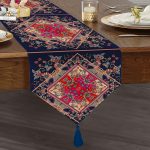 - UcgenRunner-3819-Gorsel1 - Realhomes Realhomes Özel Tasarım Dijtal Baskılı Modern Püsküllü Şönil Üçgen Runner Realhomes