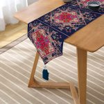 - UcgenRunner-3819-Gorsel2 - Realhomes Realhomes Özel Tasarım Dijtal Baskılı Modern Püsküllü Şönil Üçgen Runner Realhomes