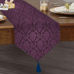 - UcgenRunner-3825-Gorsel1 - Realhomes  Realhomes Mürdüm Büyüsü Dijital Baskılı Modern Püsküllü Şönil Üçgen Runner Realhomes