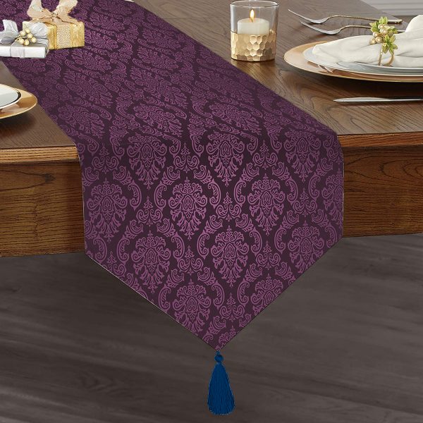 - UcgenRunner-3825-Gorsel1 - Realhomes  Realhomes Nazar Boncuğu Motifli Dijital Baskılı Modern Püsküllü Şönil Üçgen Runner Realhomes