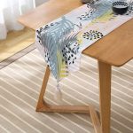 - UcgenRunner-3830-Gorsel2 - Realhomes  Realhomes Özel Seri Dijital Baskılı Modern Püsküllü Şönil Üçgen Runner Realhomes