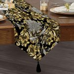 - UcgenRunner-3854-Gorsel1 - Realhomes  Realhomes Özel Tasarım Dijtal Baskılı Modern Püsküllü Şönil Üçgen Runner Realhomes