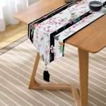 Realhomes Mıda Summer Özel Serisi Dijital Baskılı Modern Püsküllü Şönil Üçgen Runner Realhomes