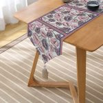 - UcgenRunner-3877-Gorsel2 - Realhomes  Realhomes Özel Tasarım Dijtal Baskılı Modern Püsküllü Şönil Üçgen Runner Realhomes