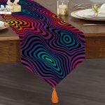 - UcgenRunner-3890-Gorsel1 - Realhomes  Realhomes Özel Tasarım Dijtal Baskılı Modern Püsküllü Şönil Üçgen Runner Realhomes