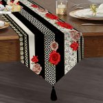 - UcgenRunner-3897-Gorsel1 - Realhomes Realhomes Özel Tasarım Dijtal Baskılı Modern Püsküllü Şönil Üçgen Runner Realhomes