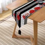 - UcgenRunner-3897-Gorsel2 - Realhomes Realhomes Özel Tasarım Dijtal Baskılı Modern Püsküllü Şönil Üçgen Runner Realhomes