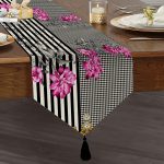 - UcgenRunner-3903-Gorsel1 - Realhomes  Realhomes Özel Tasarım Dijital Baskılı Modern Püsküllü Şönil Üçgen Runner Realhomes