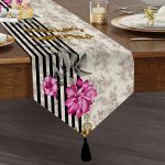 - UcgenRunner-3904-Gorsel1 - Realhomes  Realhomes Özel Tasarım Dijital Baskılı Modern Püsküllü Şönil Üçgen Runner Realhomes