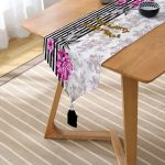 - UcgenRunner-3904-Gorsel2 - Realhomes  Realhomes Özel Tasarım Dijital Baskılı Modern Püsküllü Şönil Üçgen Runner Realhomes