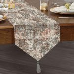 - UcgenRunner-3909-Gorsel1 - Realhomes  Realhomes Özel Tasarım Dijtal Baskılı Modern Püsküllü Şönil Üçgen Runner Realhomes