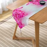 - UcgenRunner-3917-Gorsel2 - Realhomes Realhomes Pembe Orkide Motifli Dijital Baskılı Modern Püsküllü Şönil Üçgen Runner Realhomes