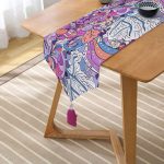 - UcgenRunner-3919-Gorsel2 - Realhomes  Realhomes Pembe Etnik Motifli Dijital Baskılı Püsküllü Şönil Üçgen Runner Realhomes