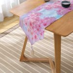 Realhomes Spring Özel Serisi Özel Tasarım Dijital Baskılı Modern Püsküllü Şönil Üçgen Runner Realhomes