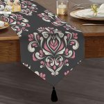 - UcgenRunner-3961-Gorsel1 - Realhomes Realhomes Özel Tasarım Dijital Baskılı Modern Püsküllü Şönil Üçgen Runner Realhomes