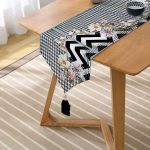 - UcgenRunner-3977-Gorsel2 - Realhomes  Realhomes Özel Tasarım Dijital Baskılı Modern Püsküllü Şönil Üçgen Runner Realhomes