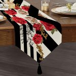 - UcgenRunner-3994-Gorsel1 - Realhomes Realhomes Özel Tasarım Dijital Baskılı Modern Püsküllü Şönil Üçgen Runner Realhomes