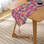 - UcgenRunner-4003-Gorsel2 - Realhomes Realhomes Özel Tasarım Dijital Baskılı Modern Püsküllü Şönil Üçgen Runner Realhomes