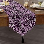 Realhomes Özel Tasarım Dijital Baskılı Modern Püsküllü Şönil Üçgen Runner Realhomes