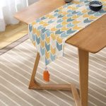 - UcgenRunner-406-Gorsel2 - Realhomes RealHomes Desenli Dijital Baskılı Dekoratif Püsküllü Şönil Üçgen Runner Realhomes