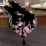 Realhomes Özel Tasarım Dijital Baskılı Modern Püsküllü Şönil Üçgen Runner Realhomes