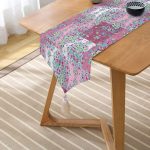 Realhomes Özel Tasarım Dijital Baskılı Modern Püsküllü Şönil Üçgen Runner Realhomes