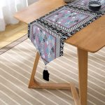 - UcgenRunner-4258-Gorsel2 - Realhomes Realhomes Modern Desenli Özel Tasarım Dijital Baskılı Püsküllü Şönil Üçgen Runner Realhomes