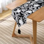 Realhomes Kuru Kafa Ve Kelebek Tasarımlı Püsküllü Şönil Üçgen Runner Realhomes