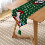 Yeşil Zeminde Frida Kahlo Motifli Özel Tasarım Püsküllü Şönil Üçgen Runner Realhomes