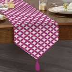 - UcgenRunner-551-Gorsel1 - Realhomes  RealHomes Dijital Baskılı Dekoratif Püsküllü Şönil Üçgen Runner Realhomes